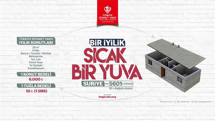 turkiye diyanet vakfi idlib iyilik