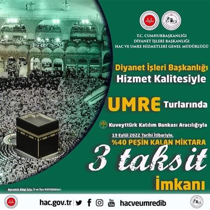 DİYANET İŞLERİ BAŞKANLIĞI UMRE TURLARI