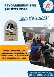 GENÇLERE MEVLİD-İ NEBİ ETKİNLİĞİ