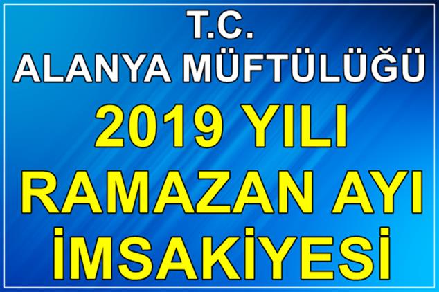 2019 Yili Ramazan Ayi Imsakiyesi Hazir