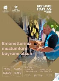 Emanetleriniz Mazlumların Bayramı Olsun.