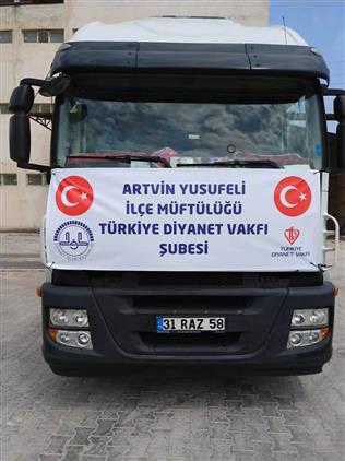 Artvin Yusufeli Ilce Muftulugunden Idlib E 520 Cuval Un Gonderildi
