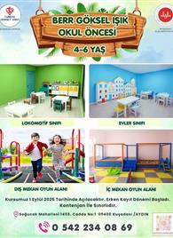 BERR GÖKSEL IŞIK OKUL ÖNCESİ 4-6 YAŞ KURSUMUZUN ERKEN KAYIT BAŞVURULARI BAŞLADI 