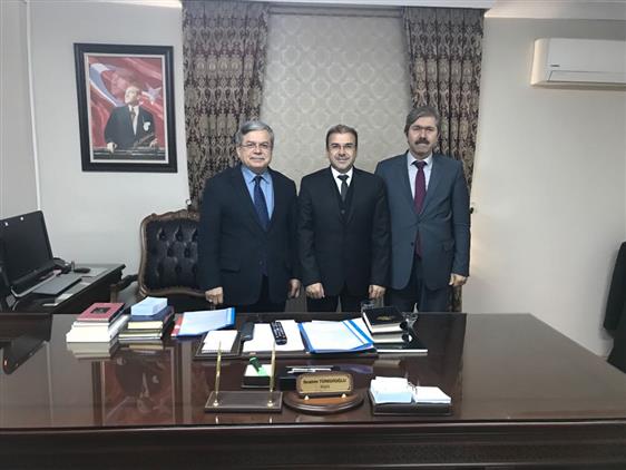 Balikesir Universitesi Ilahiyat Fakultesi Dekani Prof Dr Mehmet Bayigit Dekan Yardimcisi Doc Dr Mehmet Ozkan Muftulugumuzu Ziyaret Etti