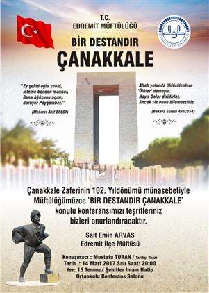canakkale sehitlerini anma programlarina davet