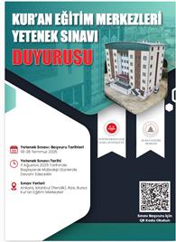 KUR&#39;AN EĞİTİM MERKEZLERİ YETENEK SINAVI