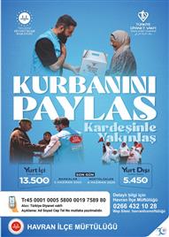 2025 YILI VEKALET YOLUYLA KURBAN KESİMİ