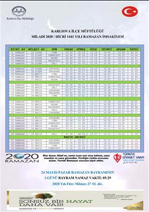 Ramazan Imsakiyesi