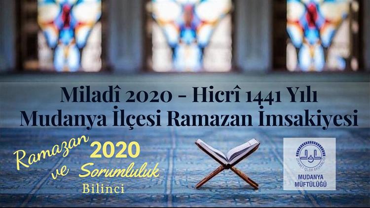 Mudanya Ramazan Imsakiyesi