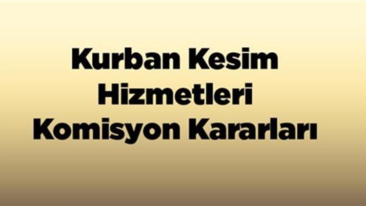 Kurban Kararlari