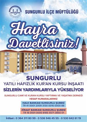 sungurluda yatili hafizlik kuran kursu