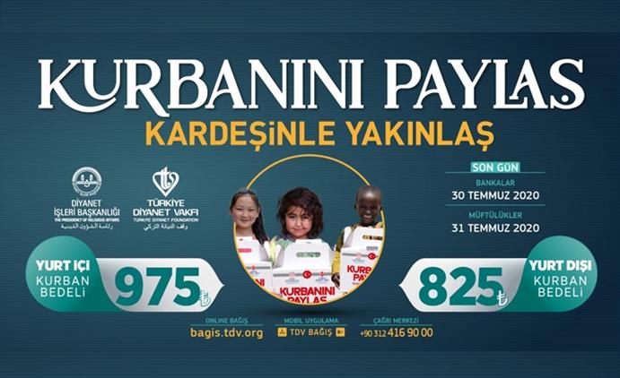 2020 yili icin vekaletle kurban