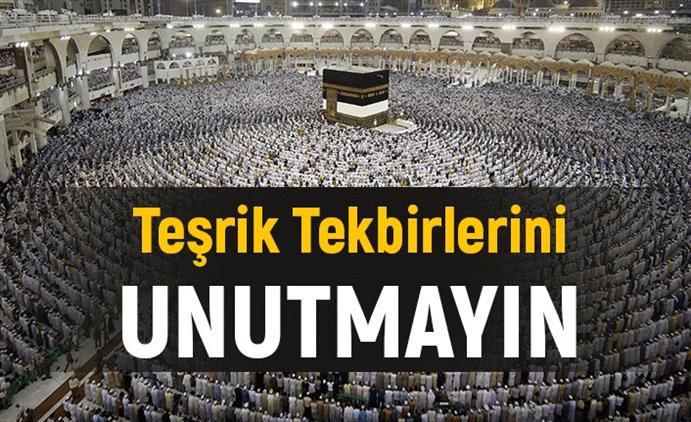 Tesrik Tekbirlerini Unutmayalim