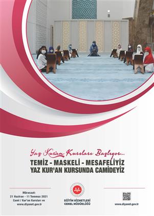 2021 yili yaz kur an kurslari uygulama esaslari