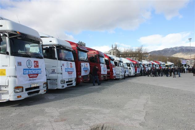 Erzincan Dan 20 Tirlik Iyilik Kervani Idlib Icin Yola Cikti