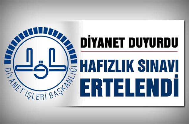 Hafizlik Tespit Sinavi Tarihleri Ertelendi