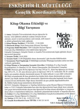 Kitap Okuma Etkinligi Ve Online Bilgi Yarismasi