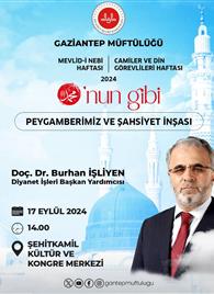 Diyanet İşleri Başkan Yardımcısı Doç. Dr. Burhan İŞLİYEN Konferans