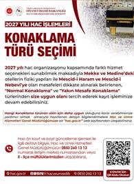 Hac Konaklama Seçimi