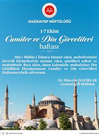 Dr. Hüseyin HAZIRLAR&#39;dan Camiler ve Din Görevlileri Haftası Mesajı