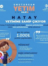 Hatay Yetimine Sahip Çıkıyor