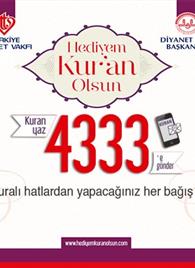 Hediyem Kur&#39;an Olsun