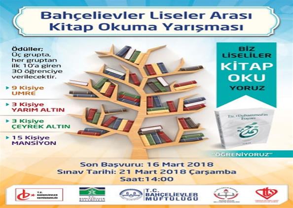 Bahcelievler Liseler Arasi Kitap Okuma Yarismasi
