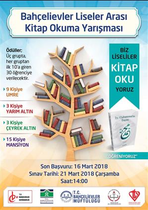 Bahcelievler Liseler Arasi Kitap Okuma Yarismasi