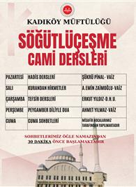 söğütlüçeşme camii dersleri