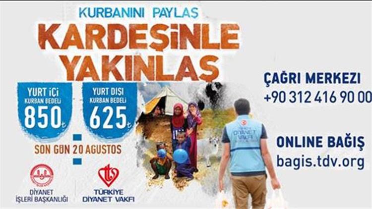 Turkiye Diyanet Vakfi Vekalet Yoluyla Kurban Kesim Programi Basladi