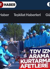 TDV İZMİR ARAMA VE KURTARMA EKİBİ AFETLERE HAZIR