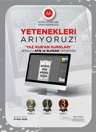 Diyanet İşleri Başkanlığı Personeline Yönelik “Yaz Kur’an Kursları” Konulu Afiş Ve Slogan Yarışması Başladı