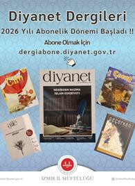 DİYANET DERGİLERİ 2026 YILI ABONELİK İŞLEMLERİ BAŞLADI