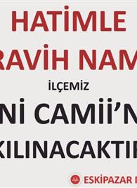 Hatimle Teravih Namazı