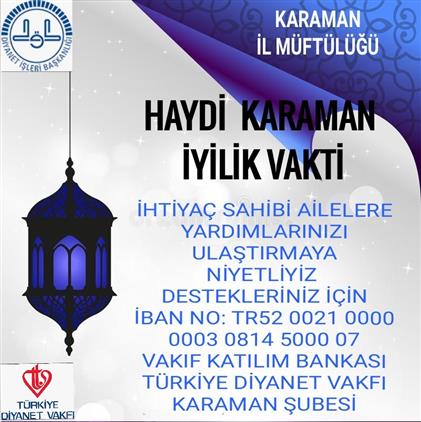 Haydi Karaman Iyilik Vakti