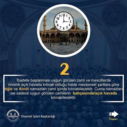 29 Mayis 2020 Cuma Camilerimiz Cemaatine Kavusuyor
