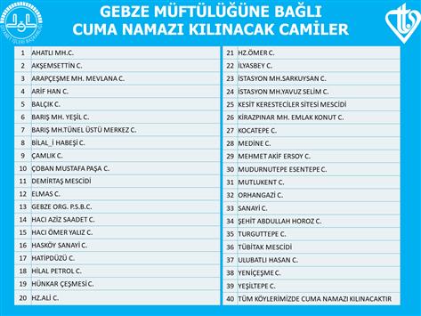 Gebze Cuma Saati