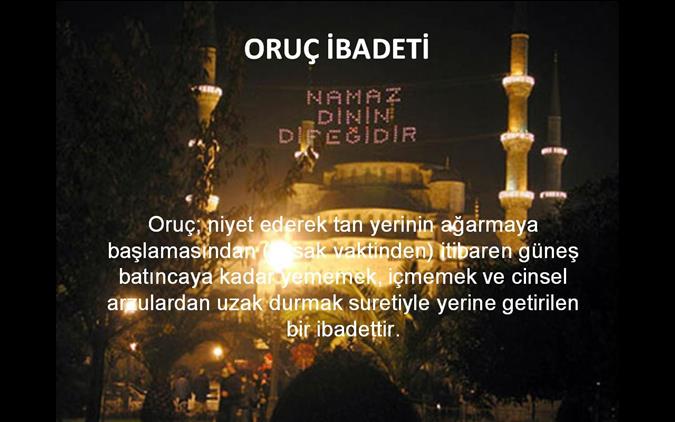 2016 Yili Ramazan Ayi Imsakiyesi