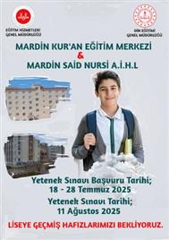 MARDİN KURAN EĞİTİM MERKEZİ AFİŞ