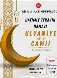 2026 Ramazan ayı Hatimle teravih Namazı
