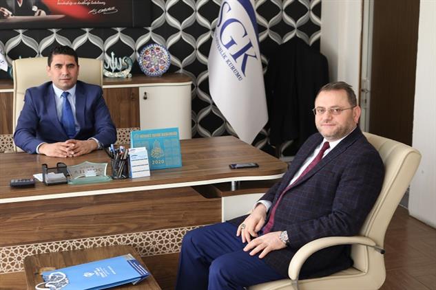 Il Muftusu Dr Kondi Sgk Il Muduru Koc U Makaminda Ziyaret Etti