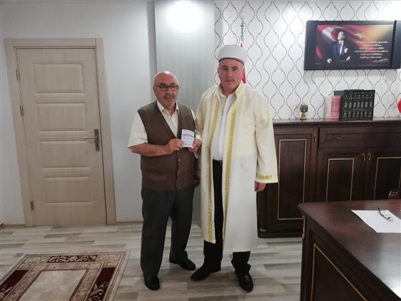Emekli Ilce Muftusu Mustafa Turkan Ile Bafra Ilce Muftusu Necmettin Kayar Vekaletle Kurban Bagisi