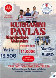 KURBANINI PAYLAŞ KARDEŞİNLE YAKINLAŞ