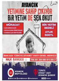 AYANCIK YETİMİNE SAHİP ÇIKIYOR