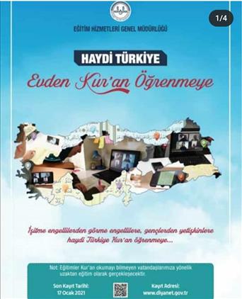 evden kur an i kerim ogreniyorum kampanyasi