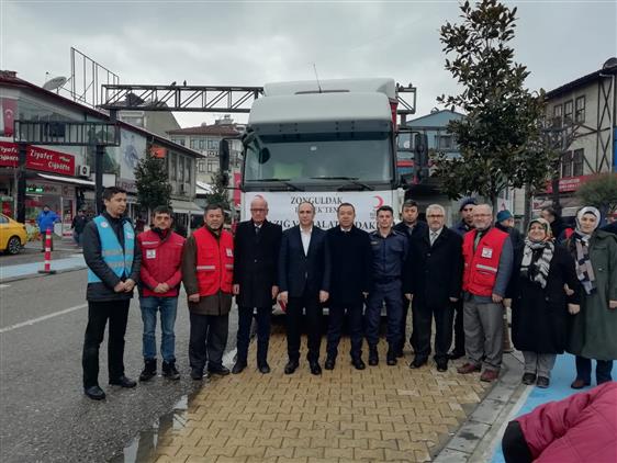 Devrek Ten Deprem Bolgesine Yardim Tiri Dualarla Ugurlandi